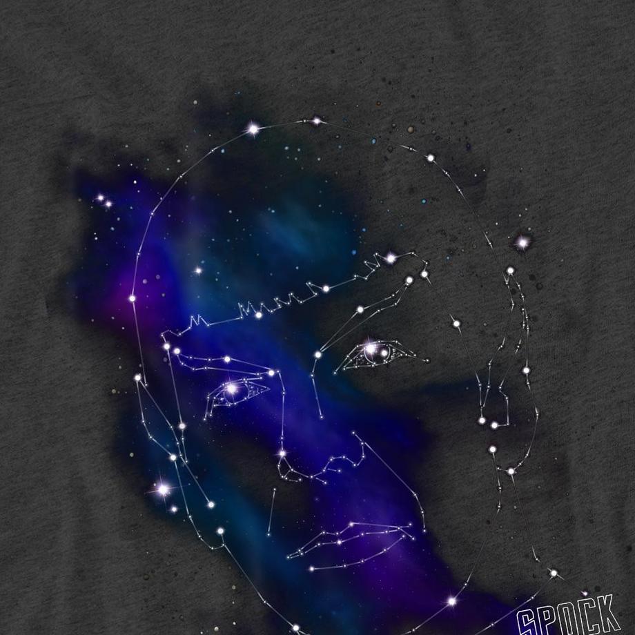 Star Trek Spock Konstellation Print T-Shirt  