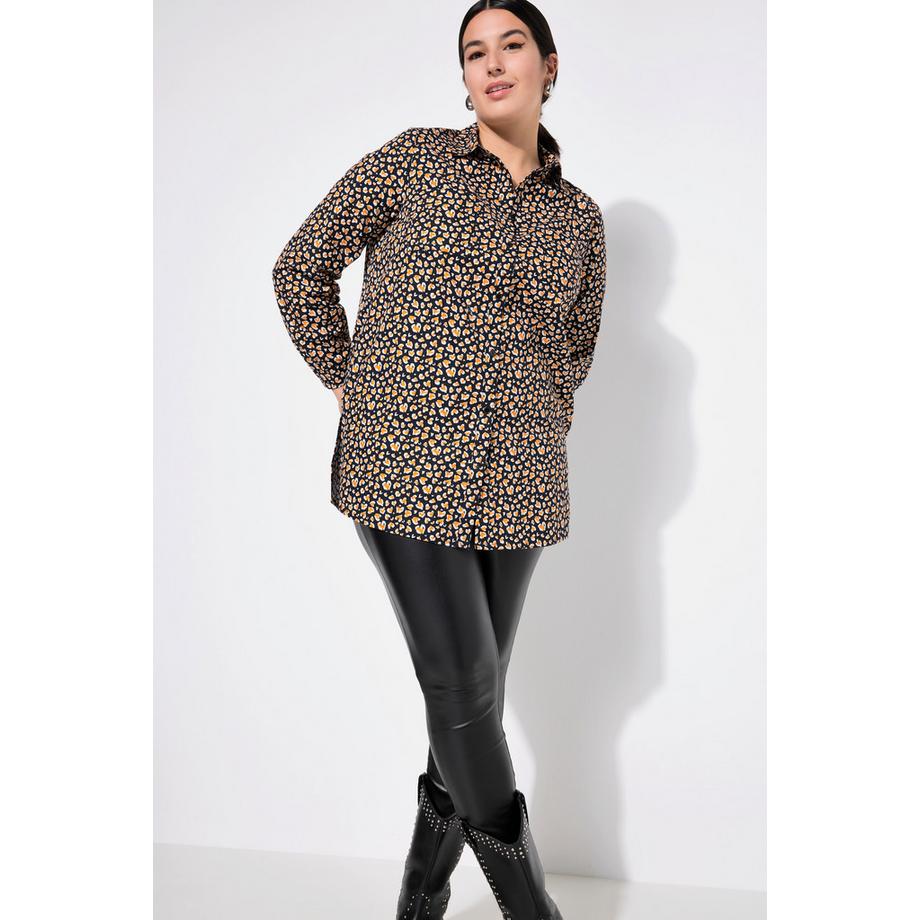 Studio Untold Hemdbluse Boxy Shape Hearts Print  