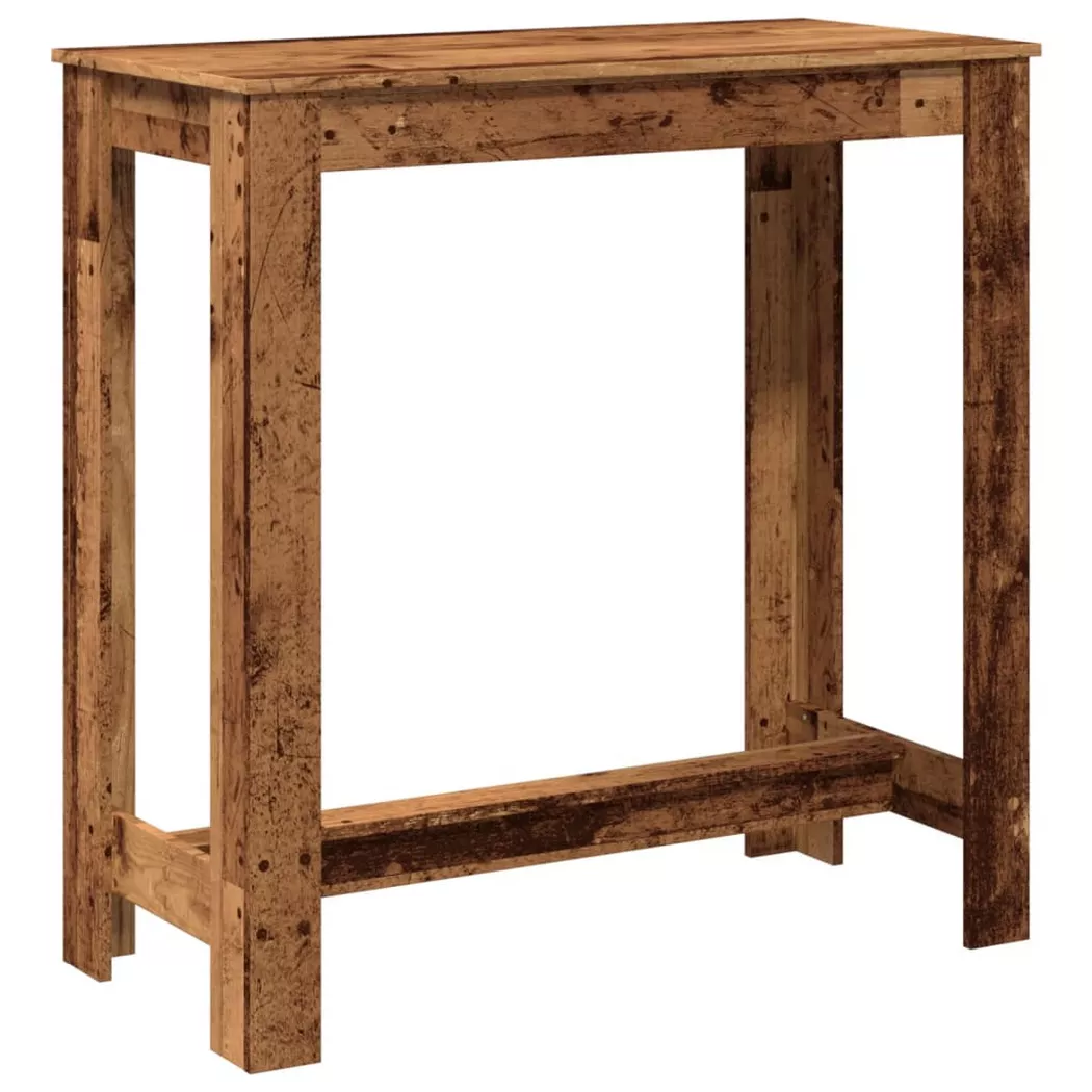 VidaXL - Table de bar bois d'ingénierie, One Size, Marron