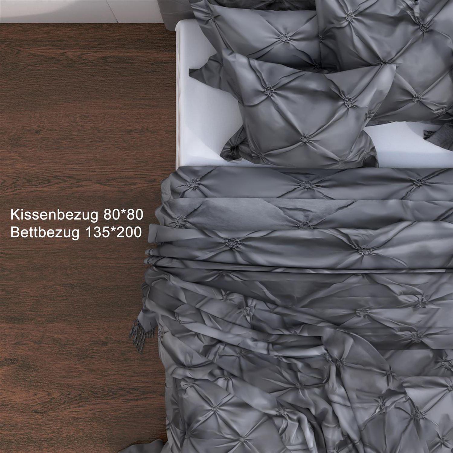 Intirilife Housse de Couette Taie d'Oreiller Set  