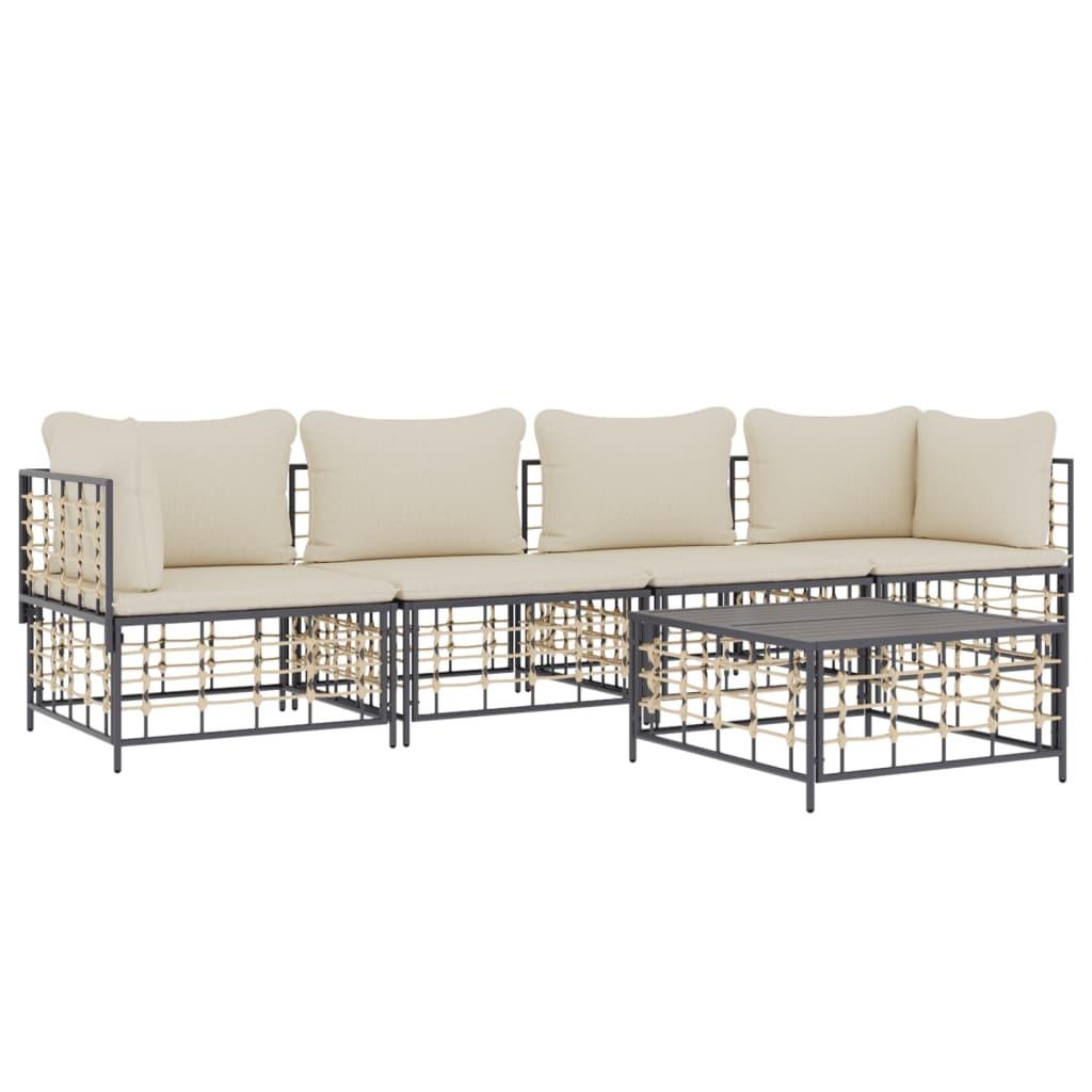 VidaXL Garten lounge set poly-rattan  