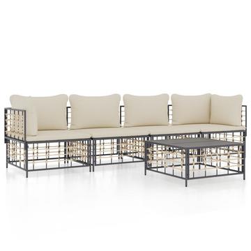 Garten lounge set poly-rattan