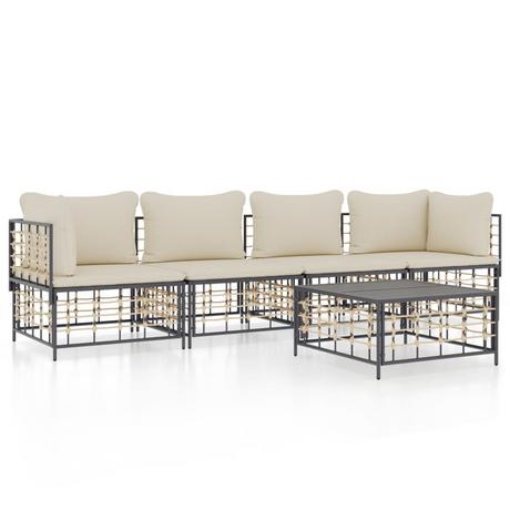 VidaXL Garten lounge set poly-rattan  