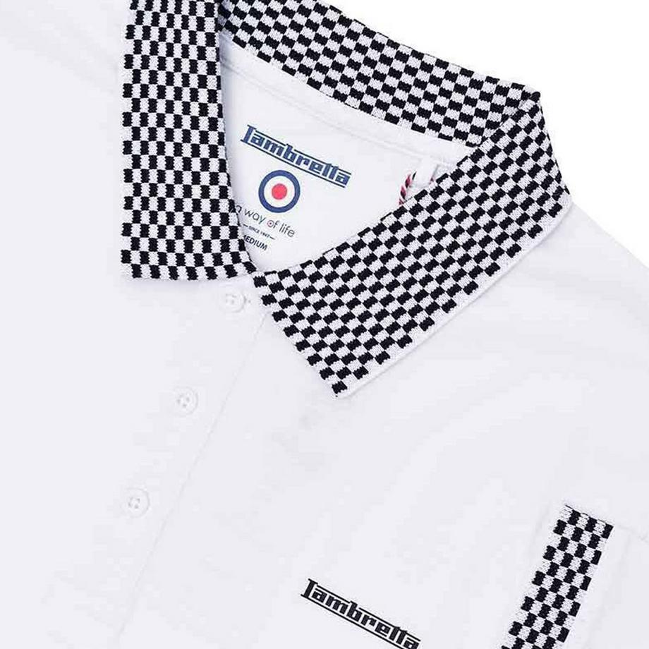 Lambretta  Maglietta Polo Due Toni Distintivo 