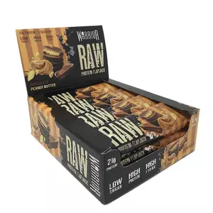 Barre Raw Protein Flapjack 75g Warrior (lot de 12) | Chocolat Cacahuètes