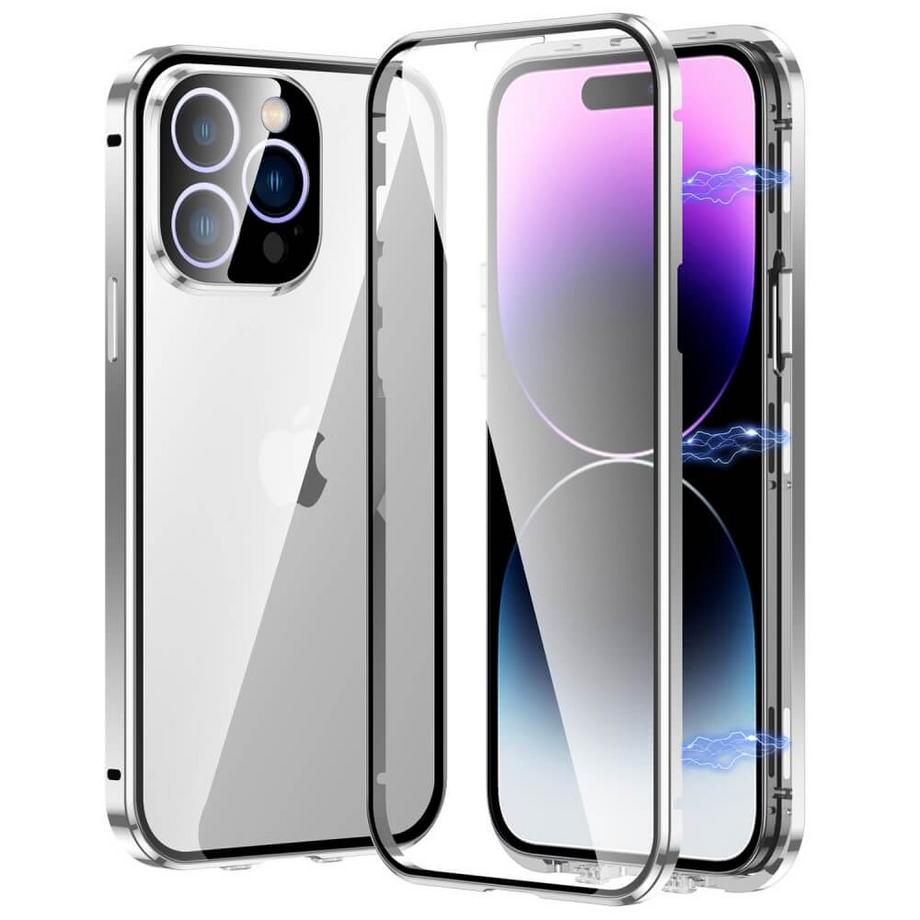 Cover-Discount  iPhone 15 Pro - Magnetische Schutzhülle Mit Panzerglas 