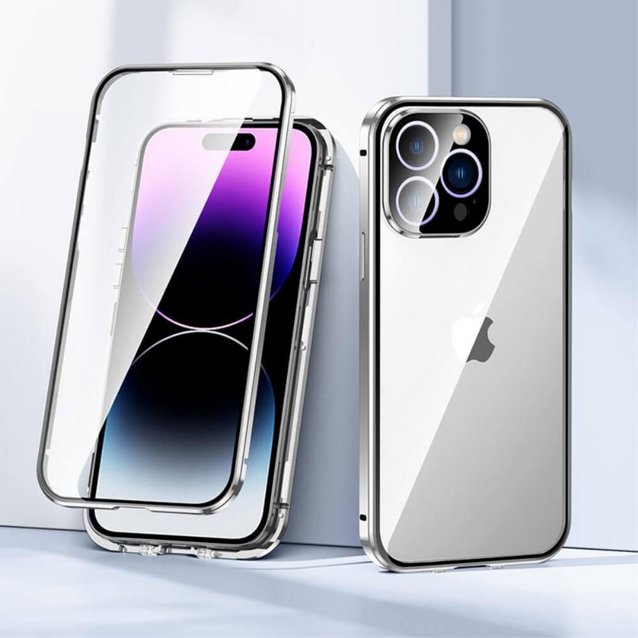 Cover-Discount  iPhone 15 Pro - Magnetische Schutzhülle Mit Panzerglas 