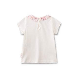 Sanetta Fiftyseven  Baby Mädchen T-Shirt Off-White mit Bubi-Kragen 