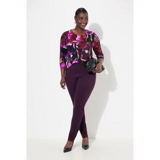 Ulla Popken Sienna Pantalon Punto Coupe Slim Taille Élastique  