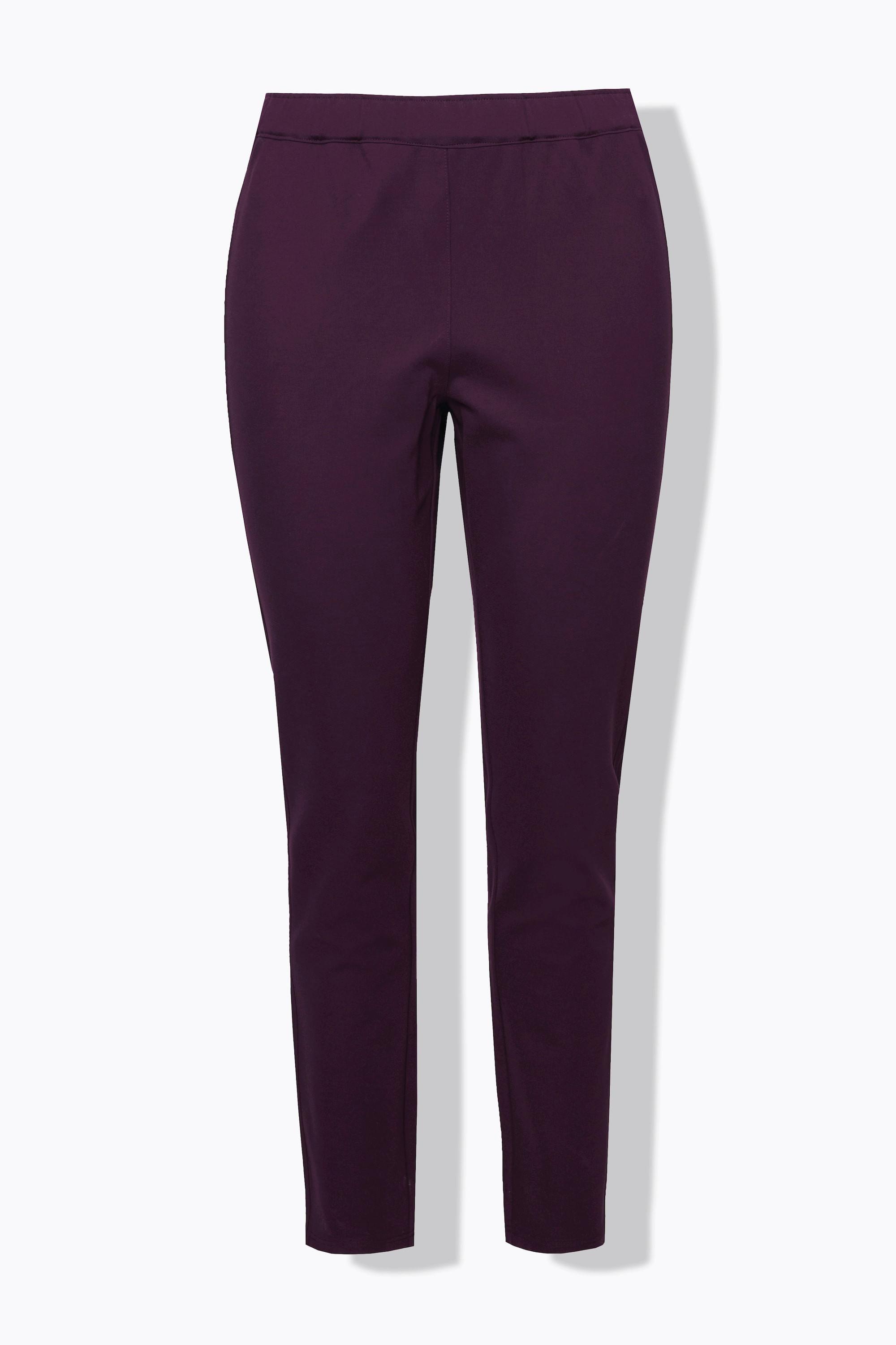 Ulla Popken Sienna Pantalon Punto Coupe Slim Taille Élastique  