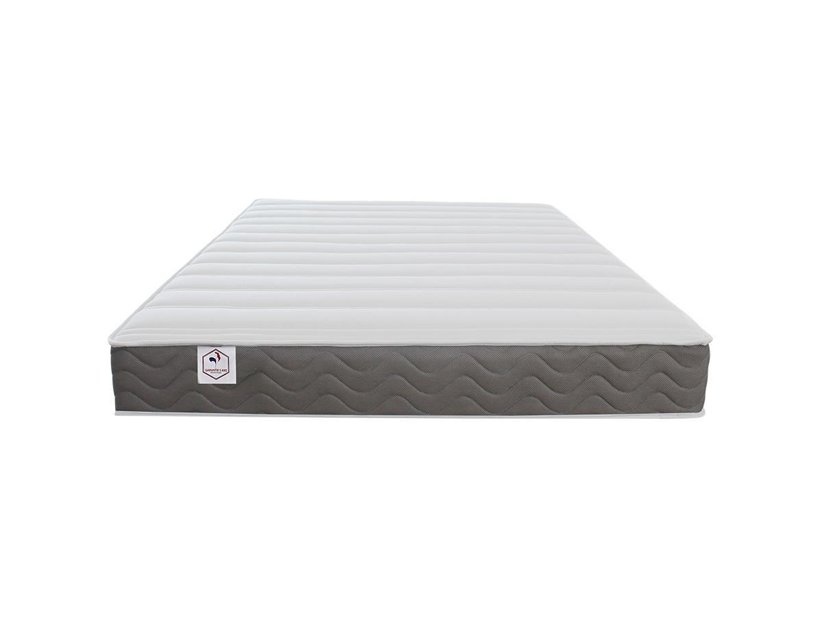 DREAMEA PLAY Ensemble 160 x 200 cm sommier coffre naturel clair + matelas mousse HD mémoire de forme et tissu 3D respirant ép.18cm - HEAVEN de DREAMEA  