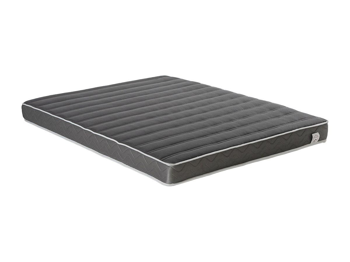 DREAMEA PLAY Ensemble 160 x 200 cm sommier coffre naturel clair + matelas mousse HD mémoire de forme et tissu 3D respirant ép.18cm - HEAVEN de DREAMEA  