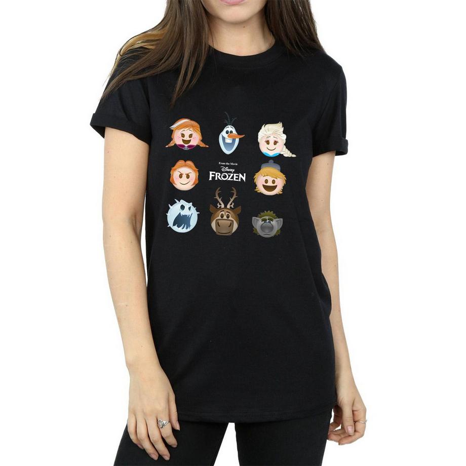 Disney Frozen T-Shirt Personaggi Emoji  