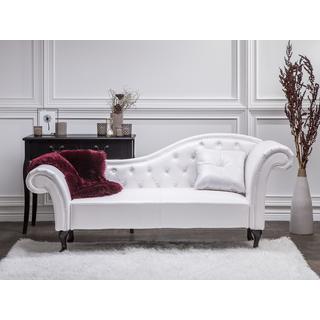 Beliani Chaise longue côté droit en Cuir PU Glamour LATTES  