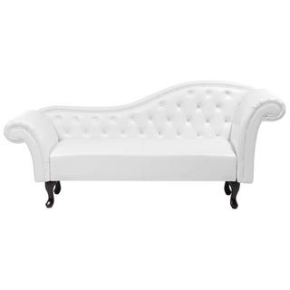 Beliani Chaise longue côté droit en Cuir PU Glamour LATTES  