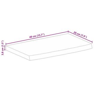 VidaXL Dessus de table bois  