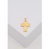 MUAU Schmuck  Pendentif croix en or jaune 750, 28x15mm 