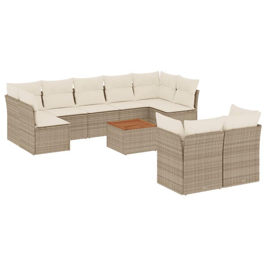 set divano da giardino Polirattan