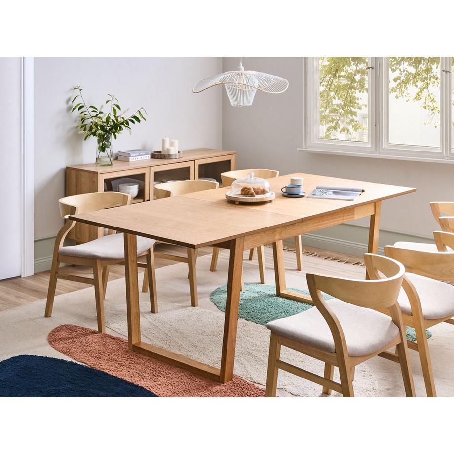 Beliani Tavolo da pranzo estensibile en Fibra a media densità (MDF) Rustico CAMDEN  