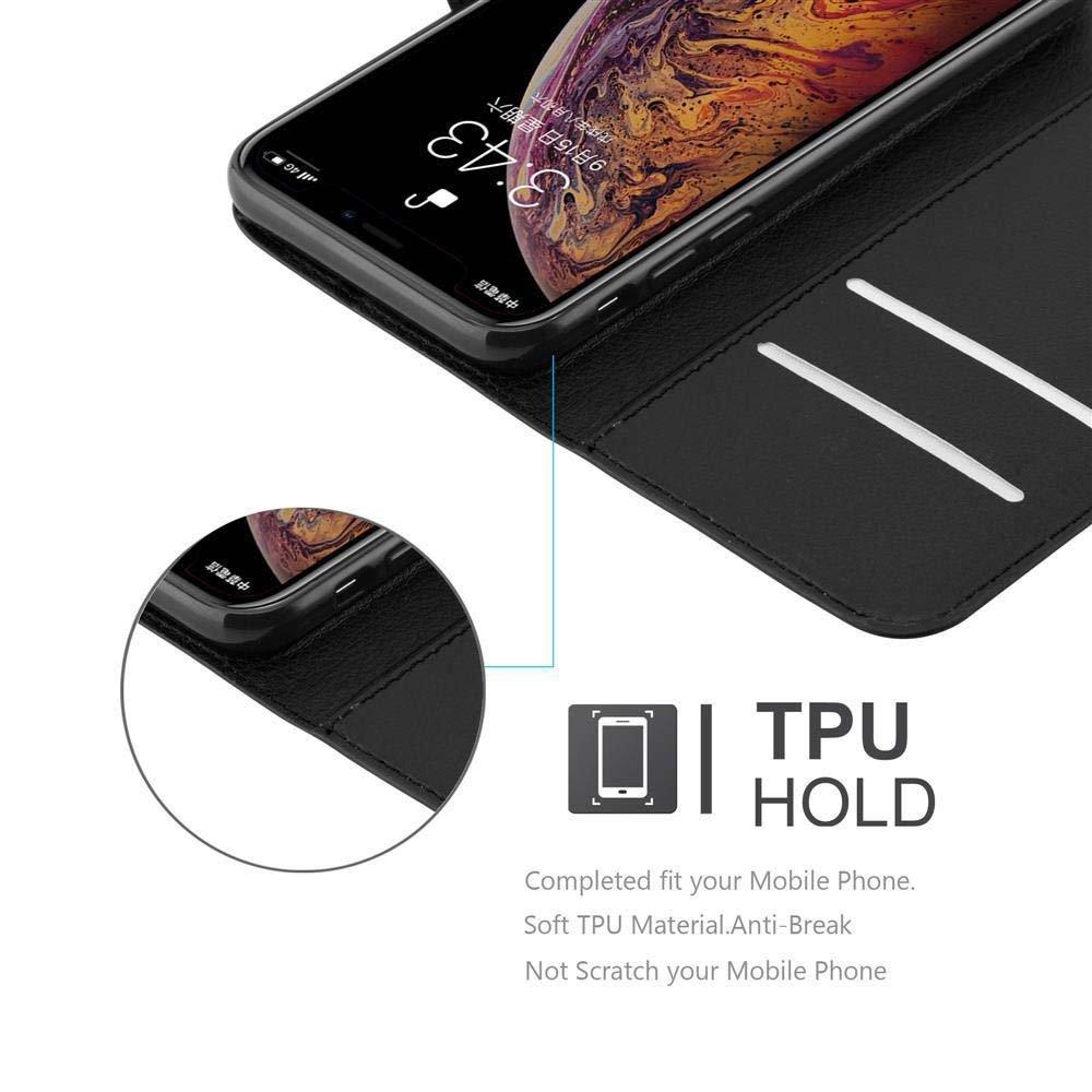 Cadorabo  Housse compatible avec Apple iPhone XS MAX - Coque de protection avec fermeture magnétique, fonction de support et compartiment pour carte 