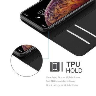 Cadorabo  Housse compatible avec Apple iPhone XS MAX - Coque de protection avec fermeture magnétique, fonction de support et compartiment pour carte 