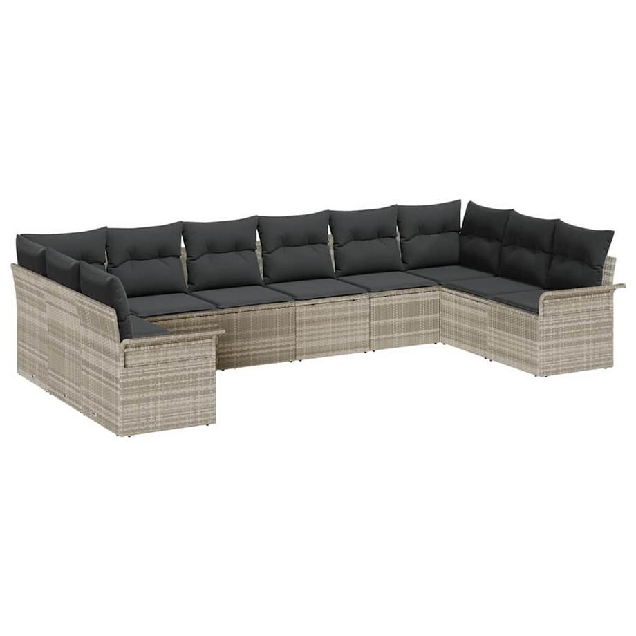 Ensemble de canapé modulable poly rattan