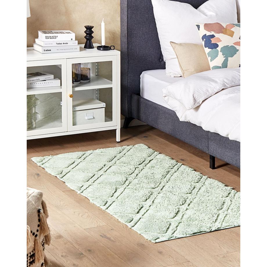 Beliani Teppich aus Baumwolle Boho HATAY  