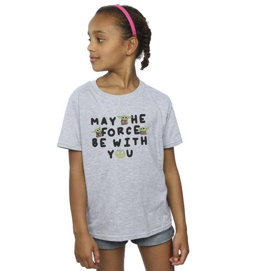 STAR WARS  Tshirt THE MANDALORIAN MAY THE FORCE BE WITH YOU 