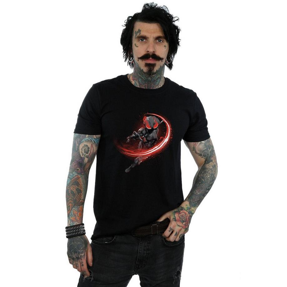 DC COMICS Aquaman Black Manta T-Shirt Stampata  
