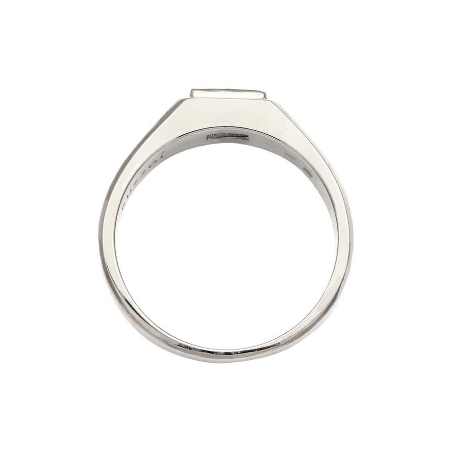 Kuzzoi  Bague Bague Signet Rectangle Saphir Synthétique 925 Sterling Silver 