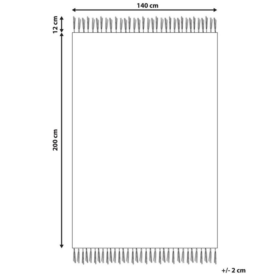 Beliani Teppich aus Baumwolle Boho SANLIURFA  