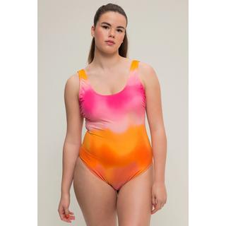 Studio Untold  Maillot de bain à bonnets souples et amovibles, dégradé de couleurs et décolleté en forme de cœur 