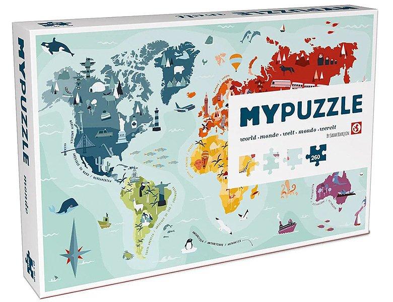 HELVETIQ  Puzzle Weltkarte (260Teile) 