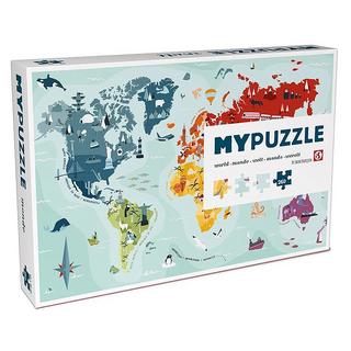 HELVETIQ  Puzzle Weltkarte (260Teile) 