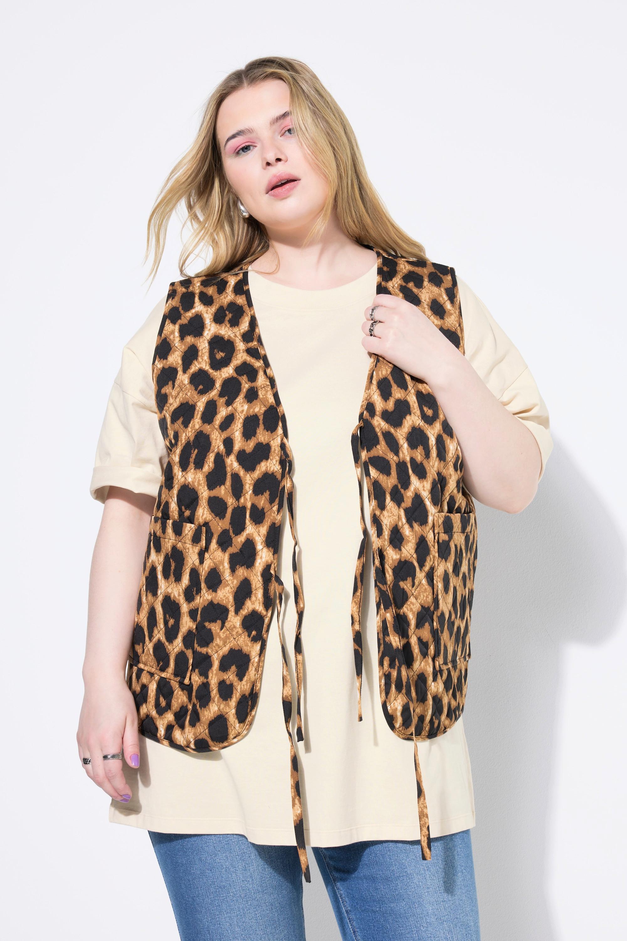 Studio Untold Steppweste A-Linie Leo Bändchen-Verschluss  