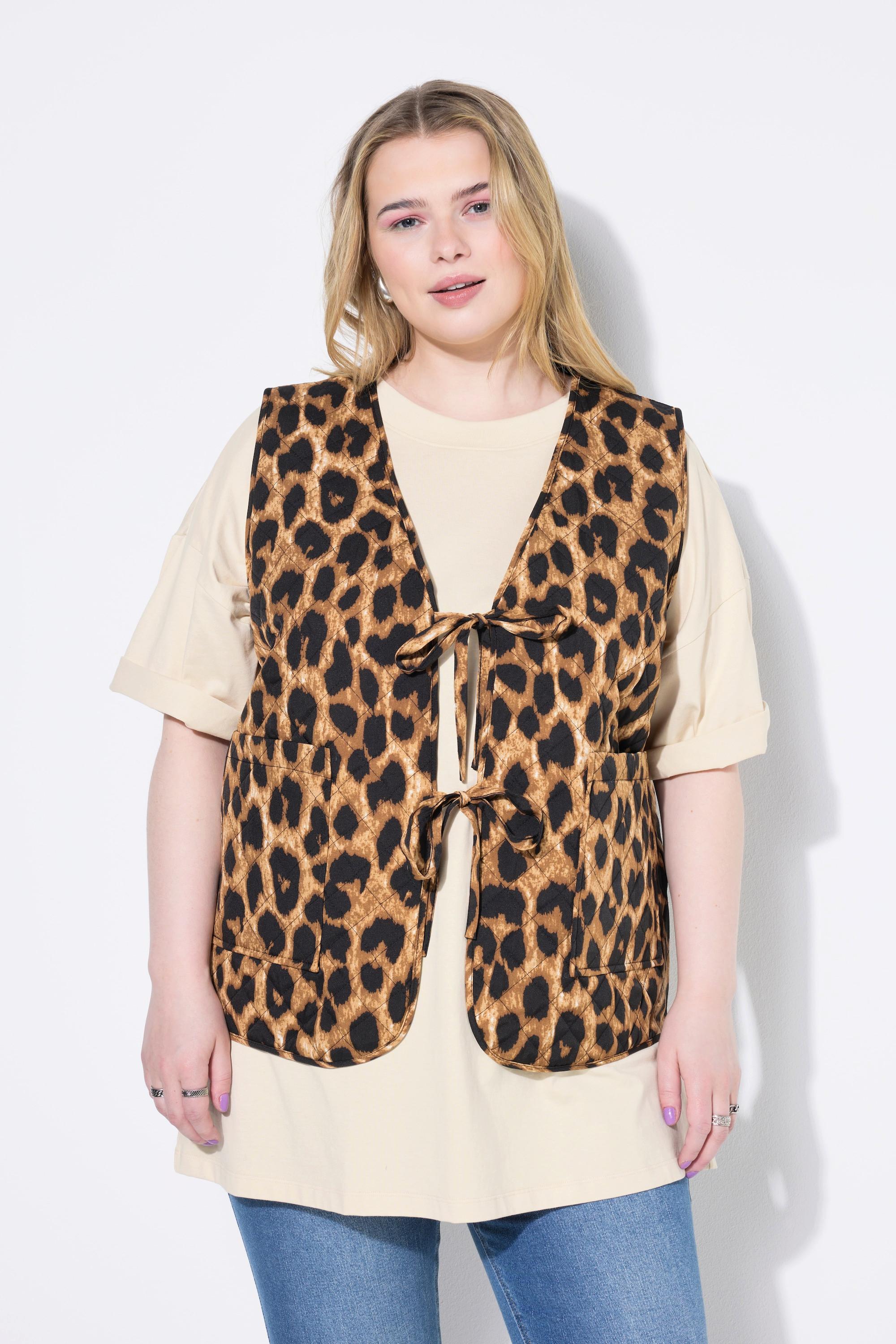 Studio Untold Steppweste A-Linie Leo Bändchen-Verschluss  