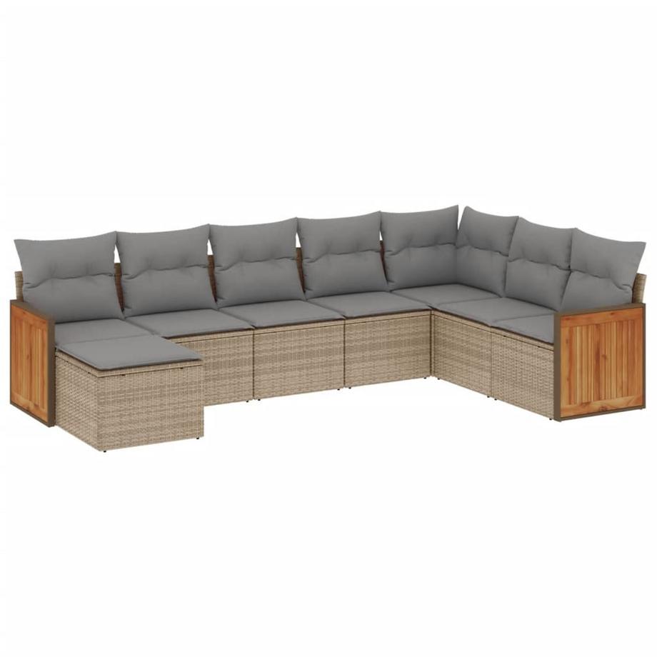 set divano da giardino Polirattan