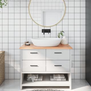 VidaXL  Comptoir de salle de bain oak wood 