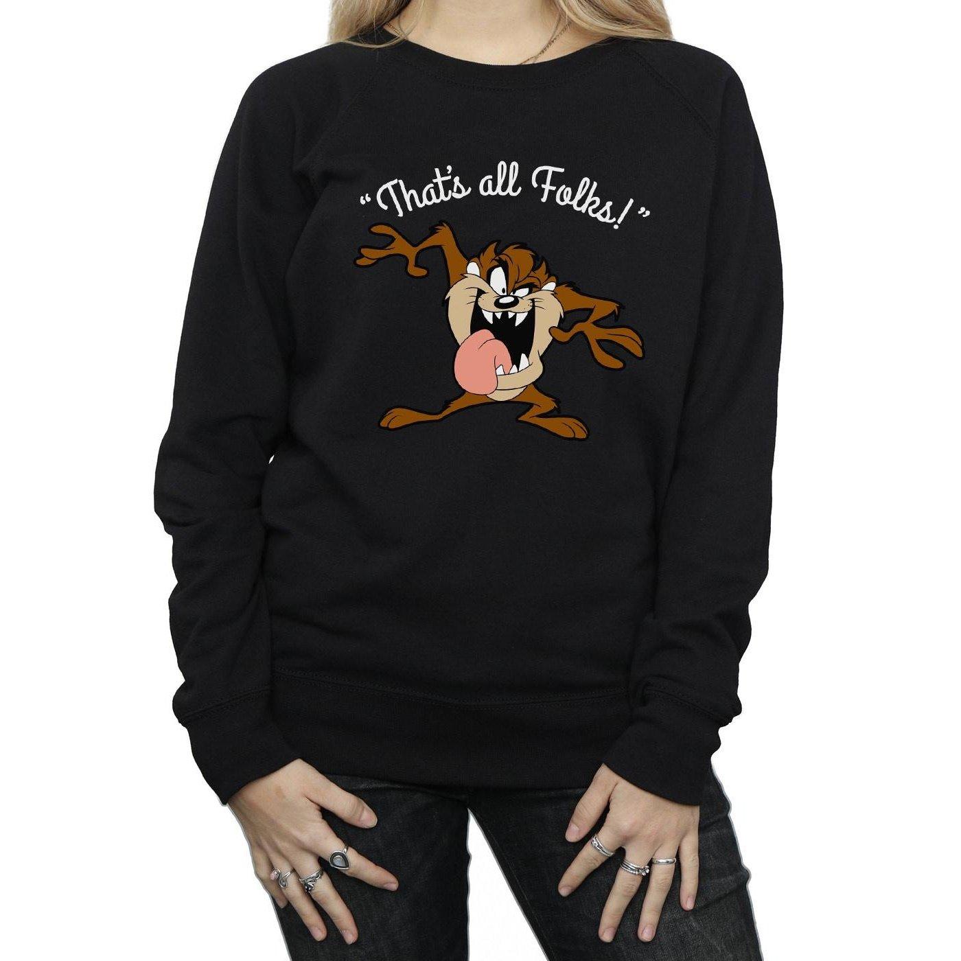 LOONEY TUNES That's All Folks Tasmanian Devil Sweatshirt  