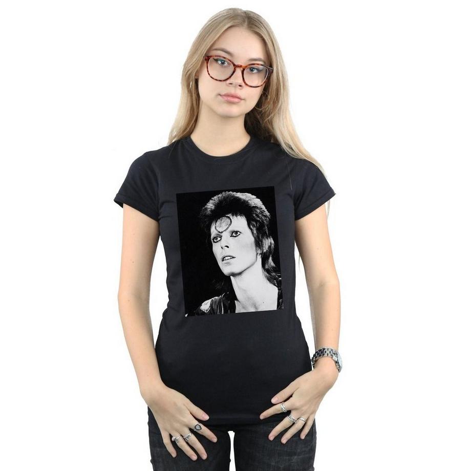 David Bowie Looking T-Shirt Stampata  