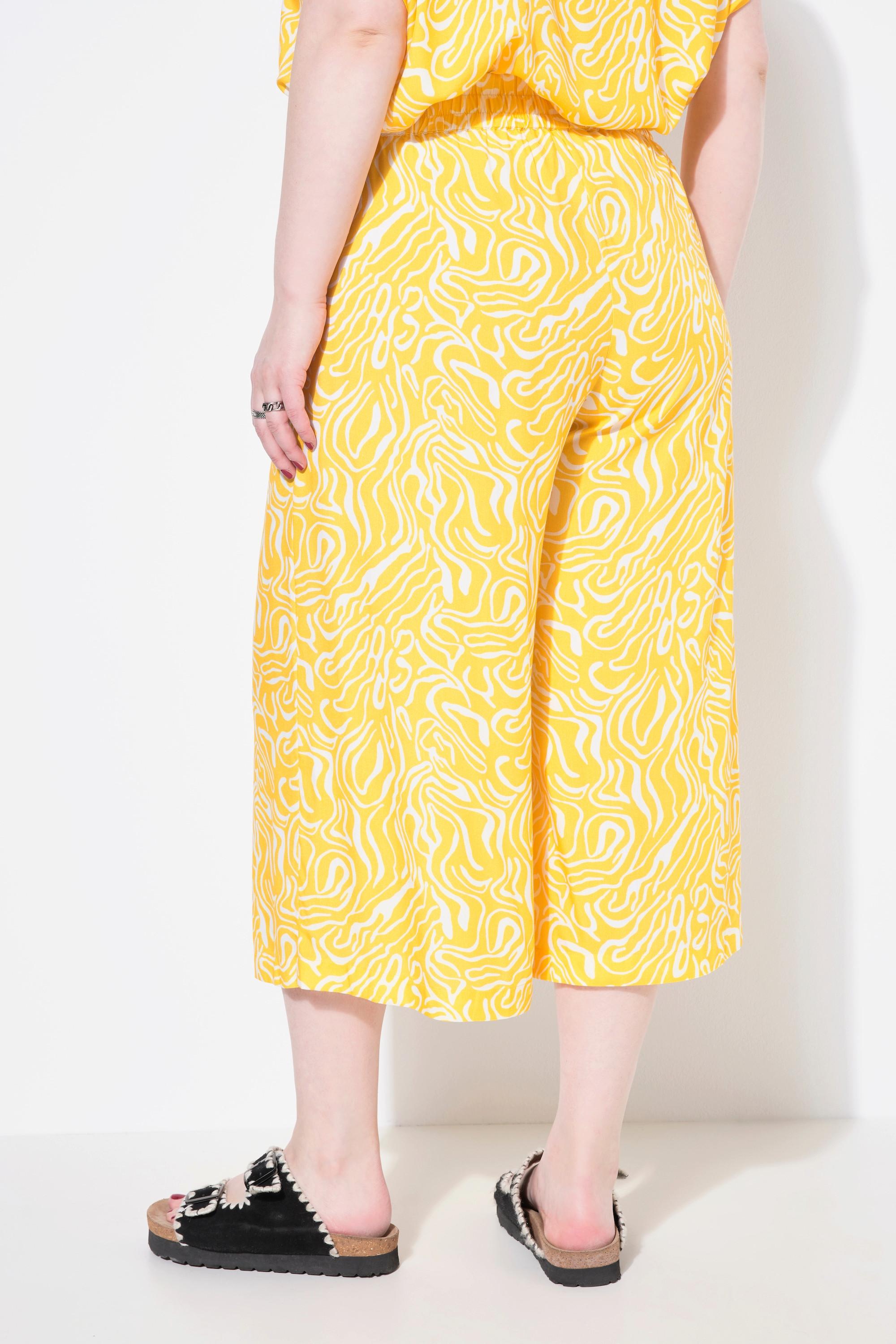 Studio Untold Jupe-culotte Wide Legs imprimé vagues  