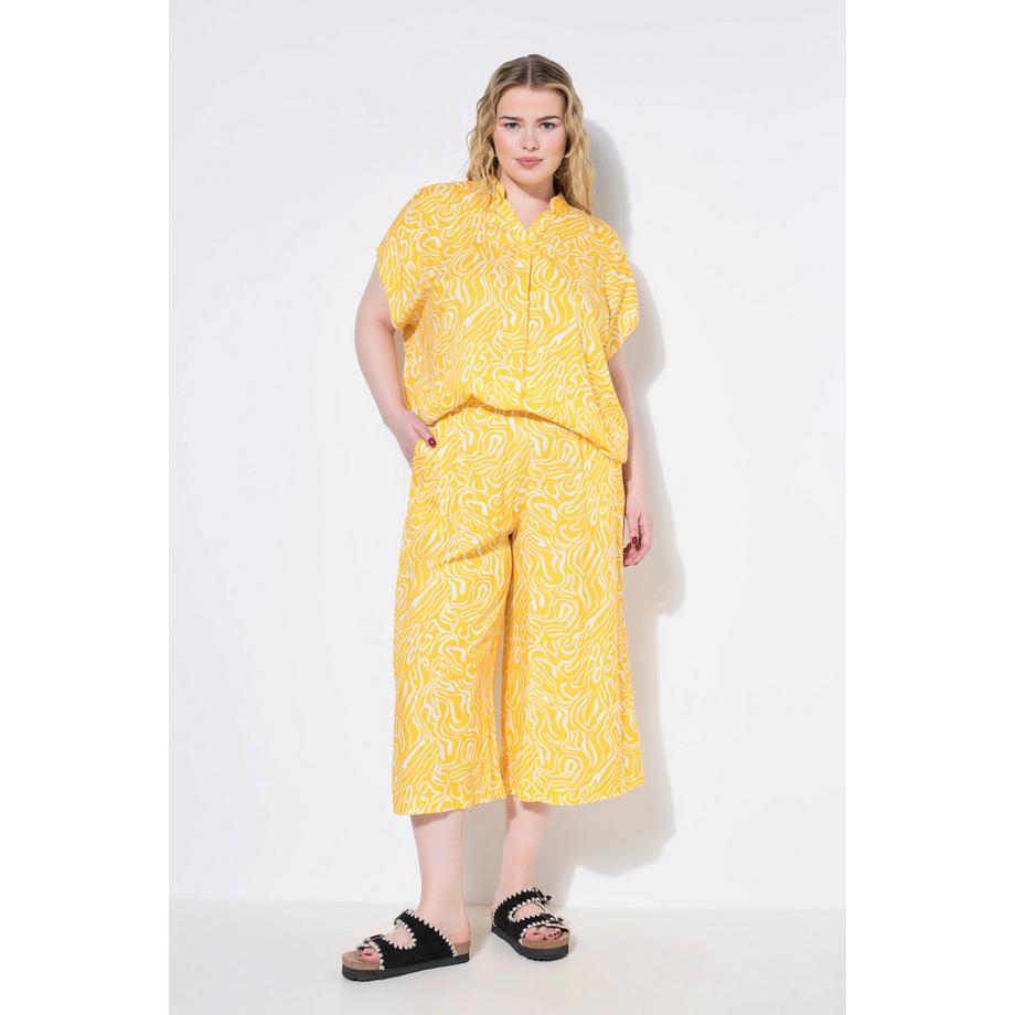 Studio Untold Culotte Wide Legs Wave Print  