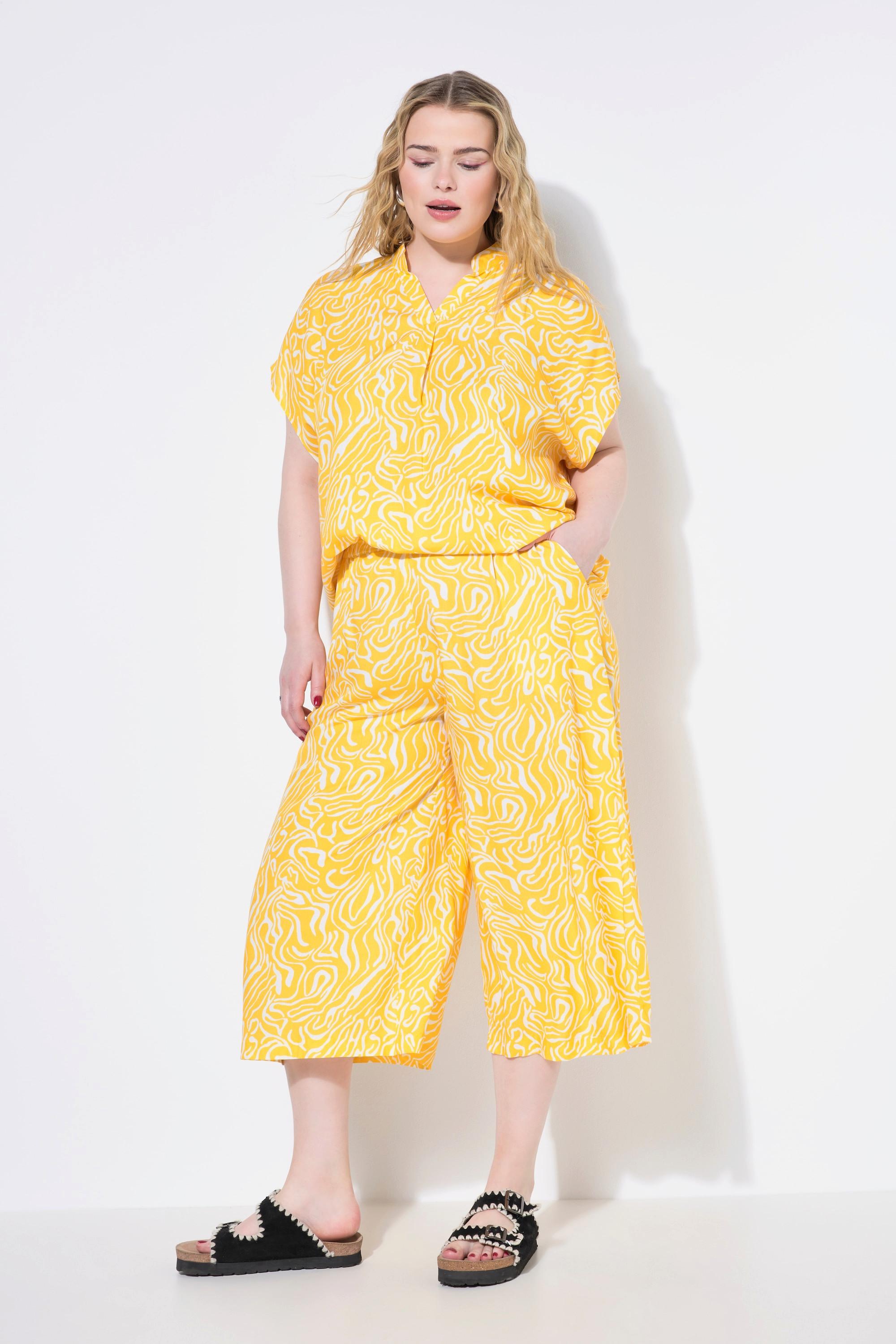 Studio Untold Jupe-culotte Wide Legs imprimé vagues  
