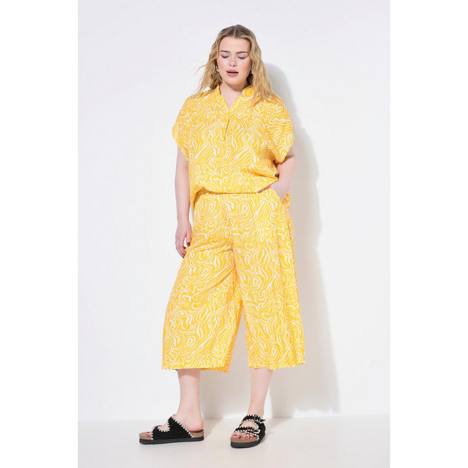 Studio Untold Culotte Wide Legs Wave Print  