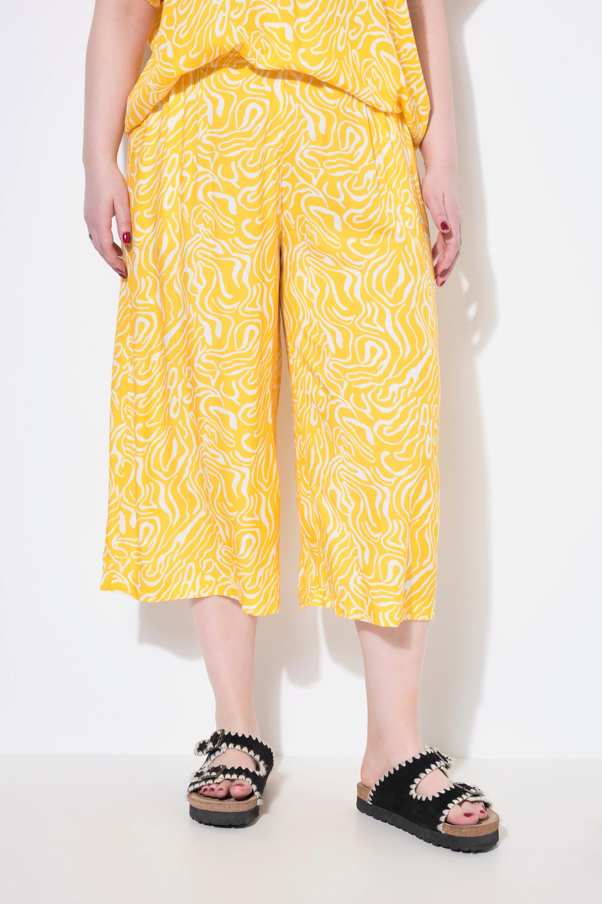 Studio Untold Jupe-culotte Wide Legs imprimé vagues  