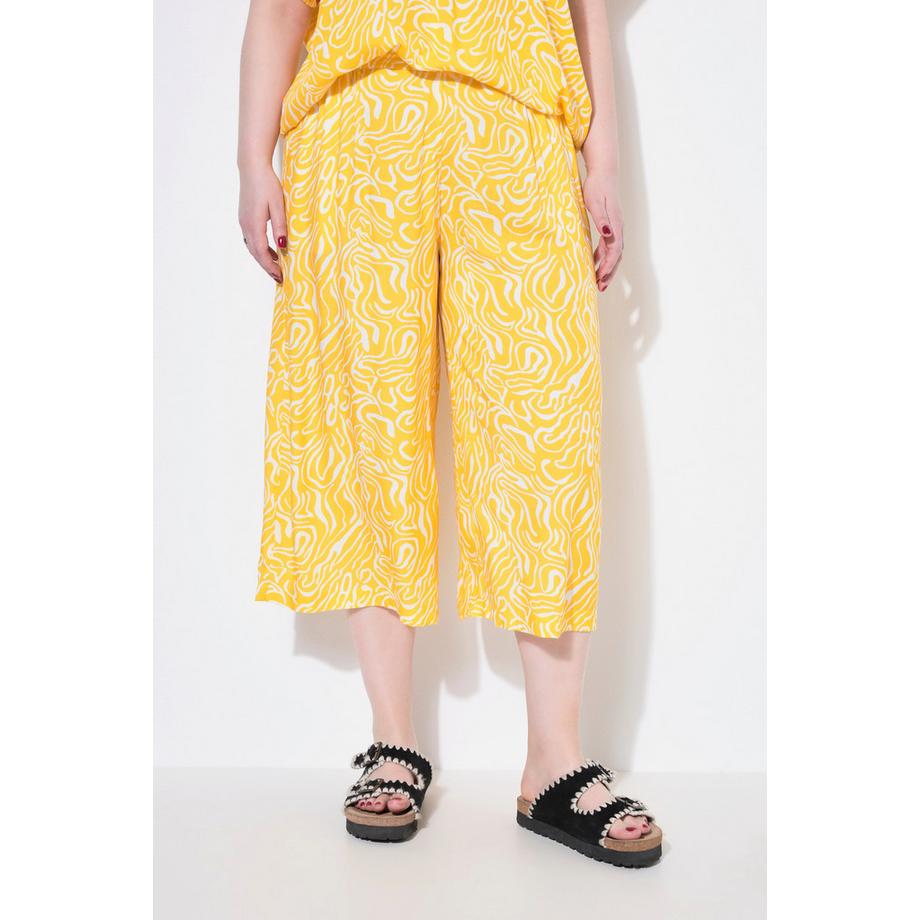 Studio Untold Culotte Wide Legs Wave Print  