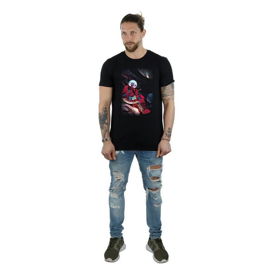 MARVEL Deadpool Astronaut Graphic Print T-Shirt  