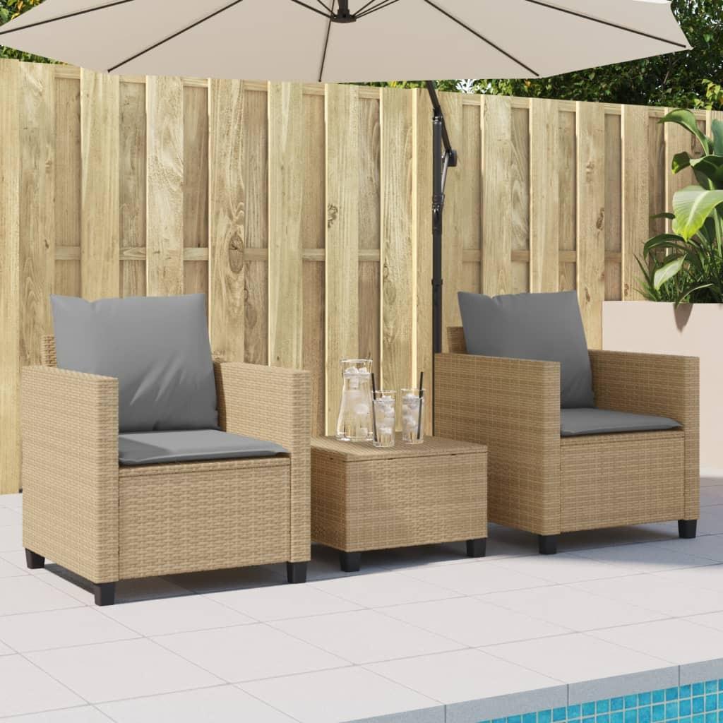 VidaXL Bistro set poly-rattan  