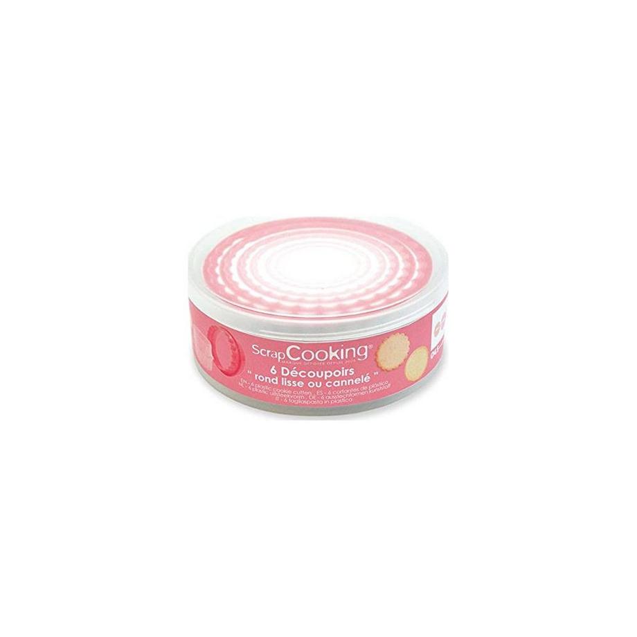 ScrapCooking Emporte-pièce rond 2 en 1 : Lisse et Canelé  
