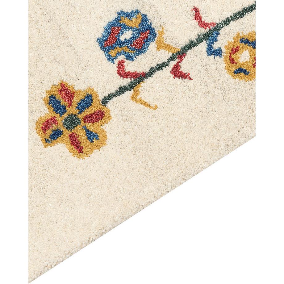 Beliani Teppich aus Wolle Boho HUSUNLU  